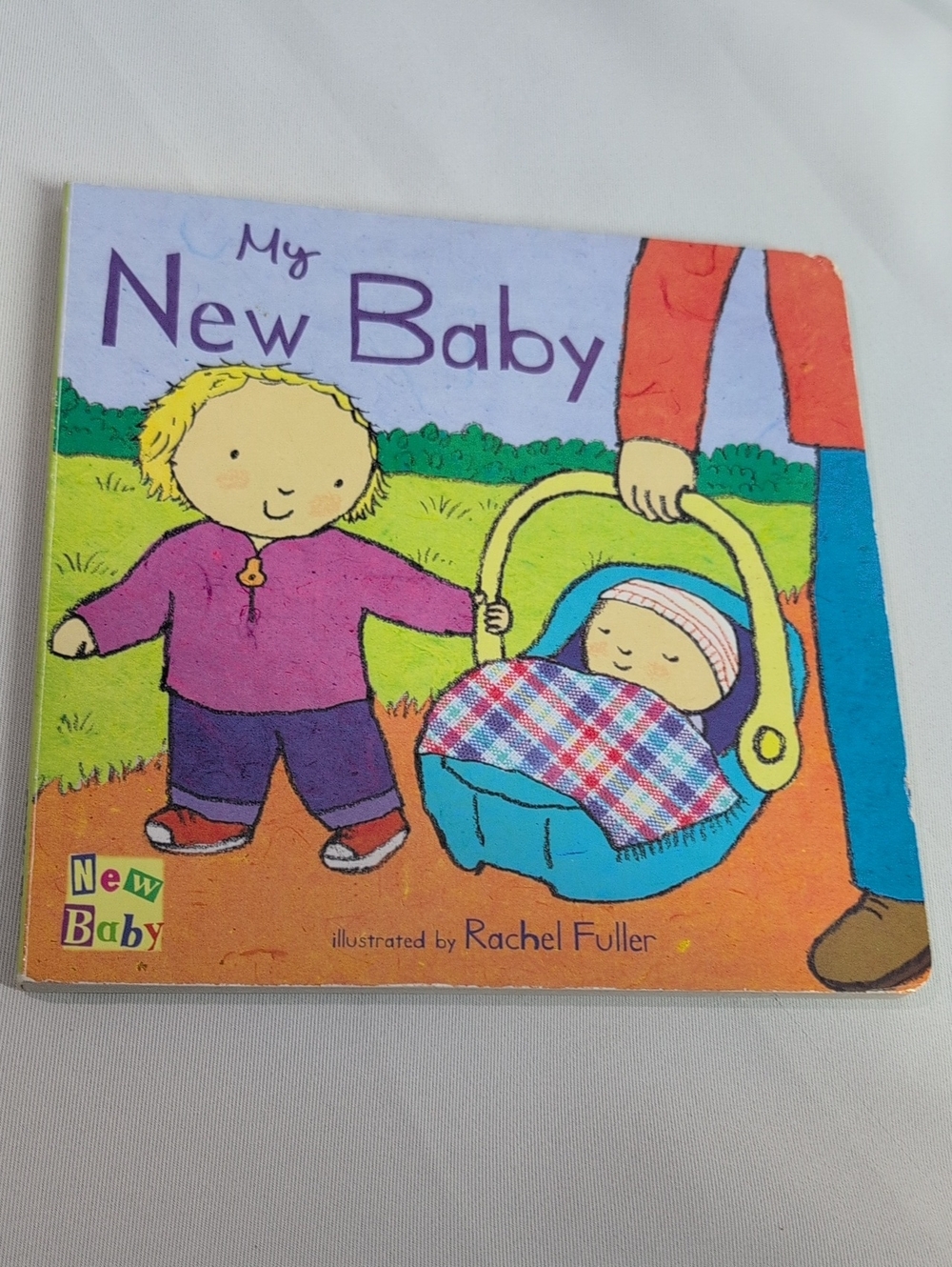 Baby Walker Cartoon Shoes Printed Baby Book Cover - Pink & Purple